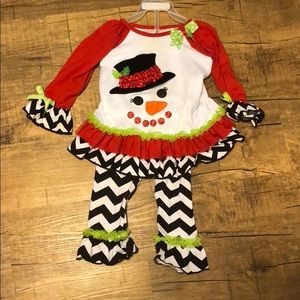 Baby girl boutique Christmas outfit!
